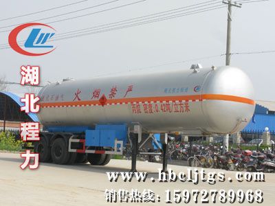 43m³液化气体(丙烷)运输半挂车（CLW9310GYQ型）图片